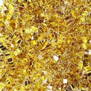 휴일 선물 상자 가방과 바구니를 위한 1LB 크링클 컷 종이 파쇄 필러(골드)