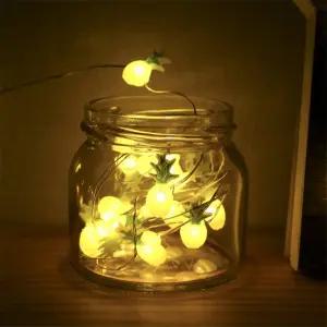 보람스마켓 20구 와이어전구 2M 파인애플 웜색 인테리어조명 캠핑등 무드등 줄조명