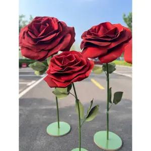 장미꽃 대형 조화 공원 포토존 조형물 웨딩홀 소품 웨딩