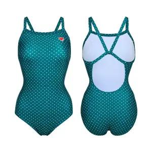 [레노마]여성 하트 싱글스트랩 원피스수영복 딥그린LS2G811-DN