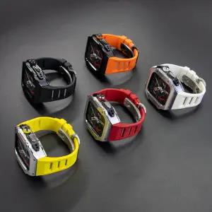 애플워치 8 울트라 49mm 7 6 5 4 SE 44MM 45MM 케이스 스포츠 전용 밴드 iWatch 러버 개조용 스테인리스 스