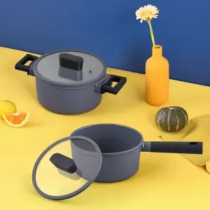 PN풍년 마레 히트팟IH 18cm 편수 국내산 통주물 세라믹코팅 냄비