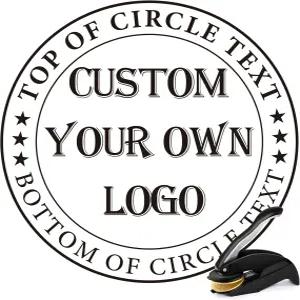 맞춤형 도서 엠보서 스탬프 나만의 로고가 있는 비즈니스 회사 도장로고