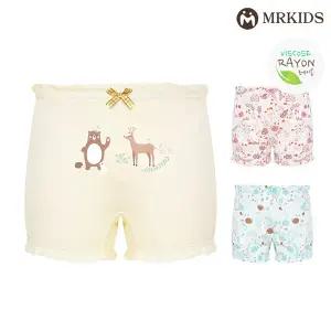 루루 레이온면 여아사각팬티 아동속옷 3종세트