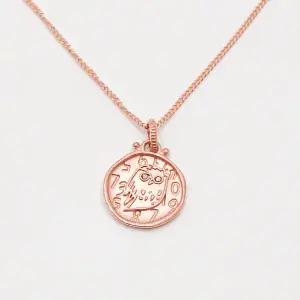 [오팔하우스] 14k 엔틱 부엉이 타임 목걸이 OPGDN805