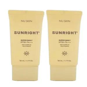 1+1 뉴스킨 선라이트 수퍼 데일리 선크림 혼합자차 SPF50+ (+튜브 스퀴저 선물)(AD)