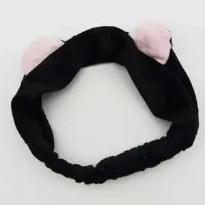 ( )세안 헤어 밴드 블랙 잔머리고정 욕실세안밴드 미용터번 헤드밴드 헤어터번 세안밴드 화장실세안밴드 화