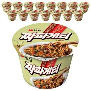 농심 짜파게티 큰사발면 123g x 16개입