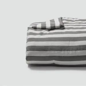 자주 슈퍼싱글 차렵이불 고밀도 스트라이프 SS 차콜