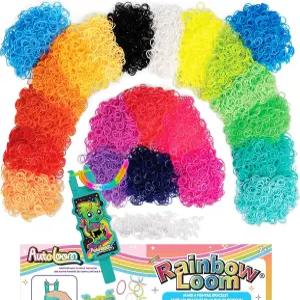 레인보우 룸 11 000 네온 밴드 오토룸 리필 메가 팩 + 도구 22가지 밝은 색상 - 용 최고의 DIY 팔찌 및