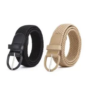 [룽스_61]작업복벨트 베이지 꽈배기 핀버클 벨트 세트 2종