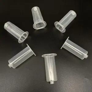 바늘 홀더 투명 커넥터(랜싯 미포함) - 간호사 및 의대생을 위한 일회용 보호 교육 도구(100팩)