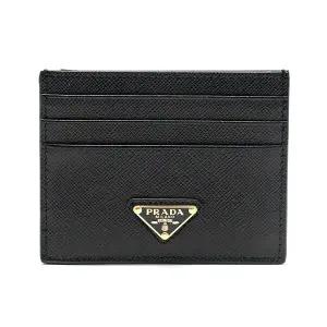 [PRADA]  사피아노 트라이앵글 로고 카드 지갑 1MC025-QHH-F0002