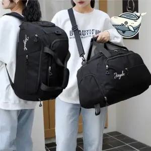 스포츠 여행용 블랙 다용도 백팩 헬스 수납 여행용보스턴백 여행가방 짐가방