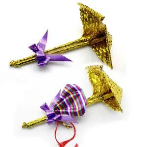 황금 복조리 2P 세트 새해선물 집들이 개업 전통 복조리개 답례품 외국인선물