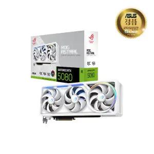 ASUS ROG Astral 지포스 RTX 5080 WHITE OC D7 16GB 대원씨티에스