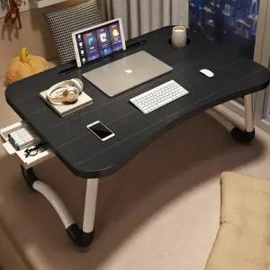 보드겜 베드테이블 서랍형 침대 컵홀더 서랍 블랙 N183