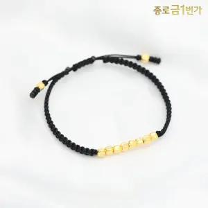 순금 팔찌 사각볼 매듭 1.875g