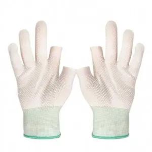 (색상 화이트)미끄럼방지 작업용 2구 반장갑 1봉지12개 화이트