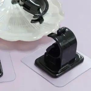 다목적 걸이 압축봉후크 검정 무타공 커튼봉후크 WE4025E