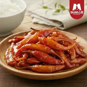[마녀바스켓]밥도둑 매콤 아삭한 고추절임 500g x 2팩