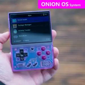 Onion OS 사전 설치된 MIYOO Mini Plus 게임 콘솔 64GB 및 128GB 버전 3.5인치 IPS 스크린 Miyoo mini Onio
