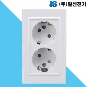 일신 ISC-14211 매입콘센트 2구매입 16A 250V AC