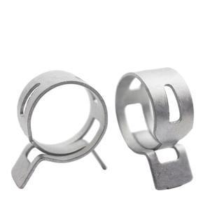 호스 클램프 밴드 20개 65MN 망간강 핀치 스프링 5mm 25mm 탄성 강철 버클 파이프 후프