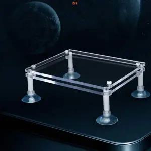 [골드스마일]어항 흡착식 아크릴 투명 선반 받침대 12x10cm