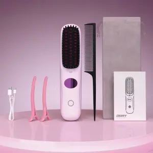 독일 도르트 LED 무선 빗 고데기 볼륨 고대기 충전식 휴대용 여행용 초경량
