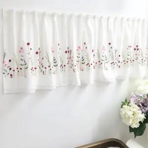 자수광목 봉없이 붙이는 바란스커튼6종 주문제작상품