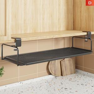 현대식 심플 주방 수납 선반 캐비닛 아래 걸이형 식기/양념 바구니 벽걸이 코너형 철제 설치 불필요