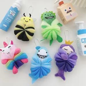 동물 캐릭터 목욕 샤워 볼 거품 세정 욕실 어린이 목욕 용품 귀여운 디자인