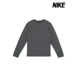 [아웃도어스/나이키]나이키 긴팔티 드라이핏 UV 하이버스 롱 슬리브 피트니스 탑 남성 그레이 FB8584-084
