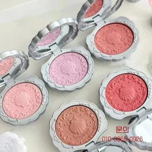 Flower Knows Shell Pearl Embossed Satin Blush Matte Long-Lasting Volumizing Highly Pigmented Fine