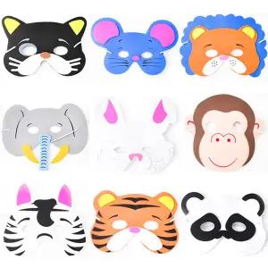 스펀지동물가면 용품 모양 어린이 파티 놀이 취미