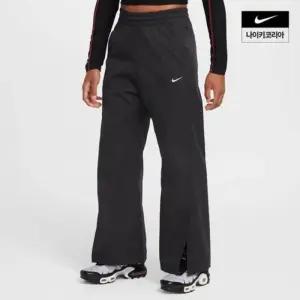 키즈 나이키 스포츠웨어 우븐 와이드 레그 팬츠 HQ9401-010 L7K3