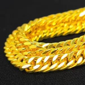 4mm 코어 골드 체인 목걸이 심플 볼드 목걸이 62cm 빅사이즈 변색방지 도금 남성 남자