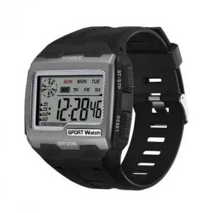 스포츠용 디지털 손목 스탑워치 생활방수 타이머 조명 기능