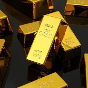 골드 인테리어 소품 모형 금괴 럭키 골드바 데스크 장식-WFIUS4E