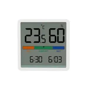 실내 온도 습도계 시계 가정용 디지털 온습도 측정기 WFLH9V8