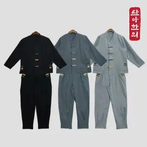 단아한의 봄 가을 남성 남자 생활 개량 계량 한복 법복 절복 승복 태우세트