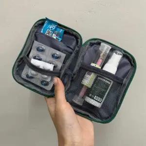 비상약 보관 파우치 그린 휴대용 약주머니 약가방 약정리함