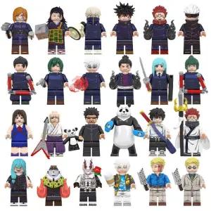 주술회전 미니 블록 피규어 고조사토루 캐릭터 조립 완구