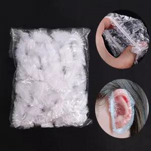 일회용귀덮개 100P/비닐캡/염색귀마개/염색도구/염색귀덮개/귀보호/염색비닐캡/샤워비닐/일회용귀마개/귀비