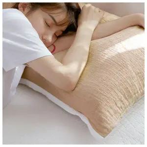 아이유베개커버 베이지 순면 밴딩 베개 커버 호환용