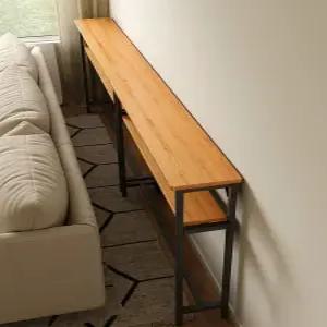 소파 뒤 틈새 슬림 선반 테이블 수납장