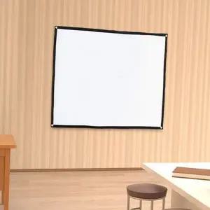 이동형 빔 프로젝터 스크린 접이식 휴대용 스크린 캠핑용 영화 감상