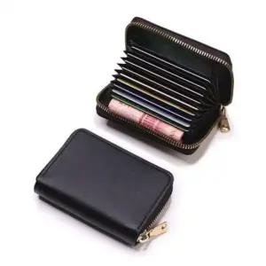 지퍼형 인기 가죽 카드 지갑 감성 반지갑 포켓 지폐 카드케이스 카드보관함 카드주머니