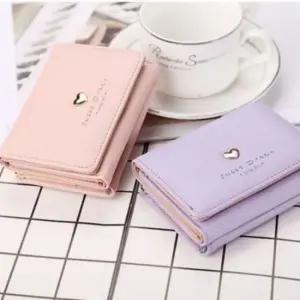 여성 학생 캐주얼 심플 하트 동전 수납 반지갑 여성반지갑 반지갑 동전지갑 남성반지갑